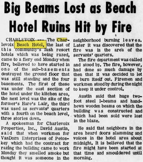 Beach Hotel - Oct 1967 Article On Fire (newer photo)
